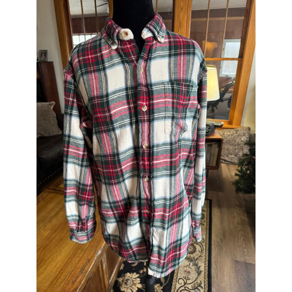 RedHead 100% Cotton Plaid Flannel Shirt Button-Down Outdoor Casual Men’s S